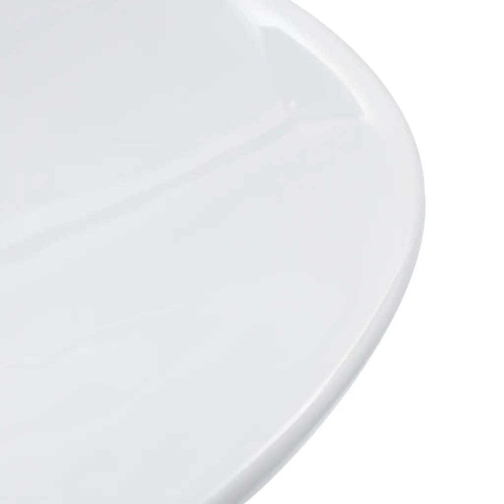Lavandino-Lavabo-Lavello 58,5x39x14 cm in Ceramica Bianco