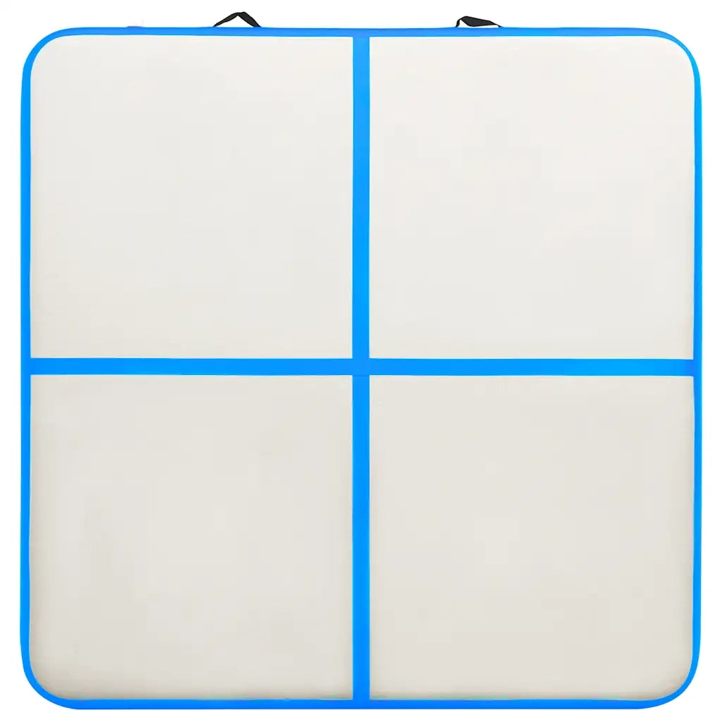Tappetino Ginnastica Gonfiabile con Pompa 200x200x10 cm PVC Blu cod mxl 77860