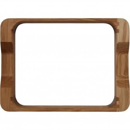 WMF 05.0230.5291 Fusiontec Pirofila casseruola in ceramica resistente fino a 450 °C con cornice in legno di rovere colore Nero