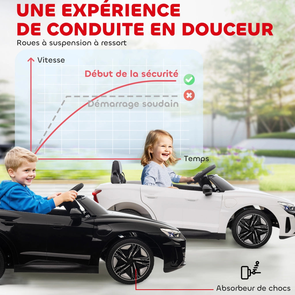 Auto elettrica per bambini 12V Audi RS E-tron GT ¨C Xylo ¨C Bianco con telecomando