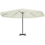 Ombrellone bianco in alluminio 500 cm