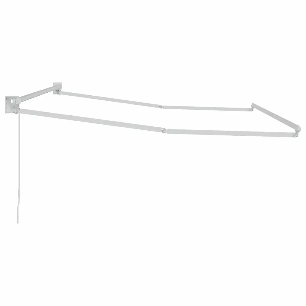 Tenda da Sole Bianco 3,5 x 2,5 m Metallo