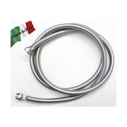 Prolunga tubo Carico Lavatrice lavastoviglie cm 150 3/4 MF trecciato inox Made in Italy.
