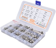 Set di viti a stella 540 pezzi - viti a stella M2/M8 - acciaio inossidabile 304 - contenitore di archiviazione portatile - leggero e compatto - viti a stella a grubschroef