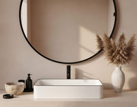 Lavabo Da Appoggio Rea Denis Black Edge