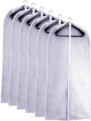 Set di Conservazione per Abiti, Contenitori per Abiti, Spazio di Stoccaggio per Scatole o Gonne, con Cerniera, Respirante, Set da 6