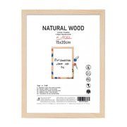 Cornice Portafoto da Appoggio Natural Wood con Piede 15 x 20 cm