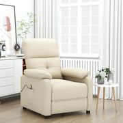 Poltrona Massaggiante Crema in Tessuto 348296