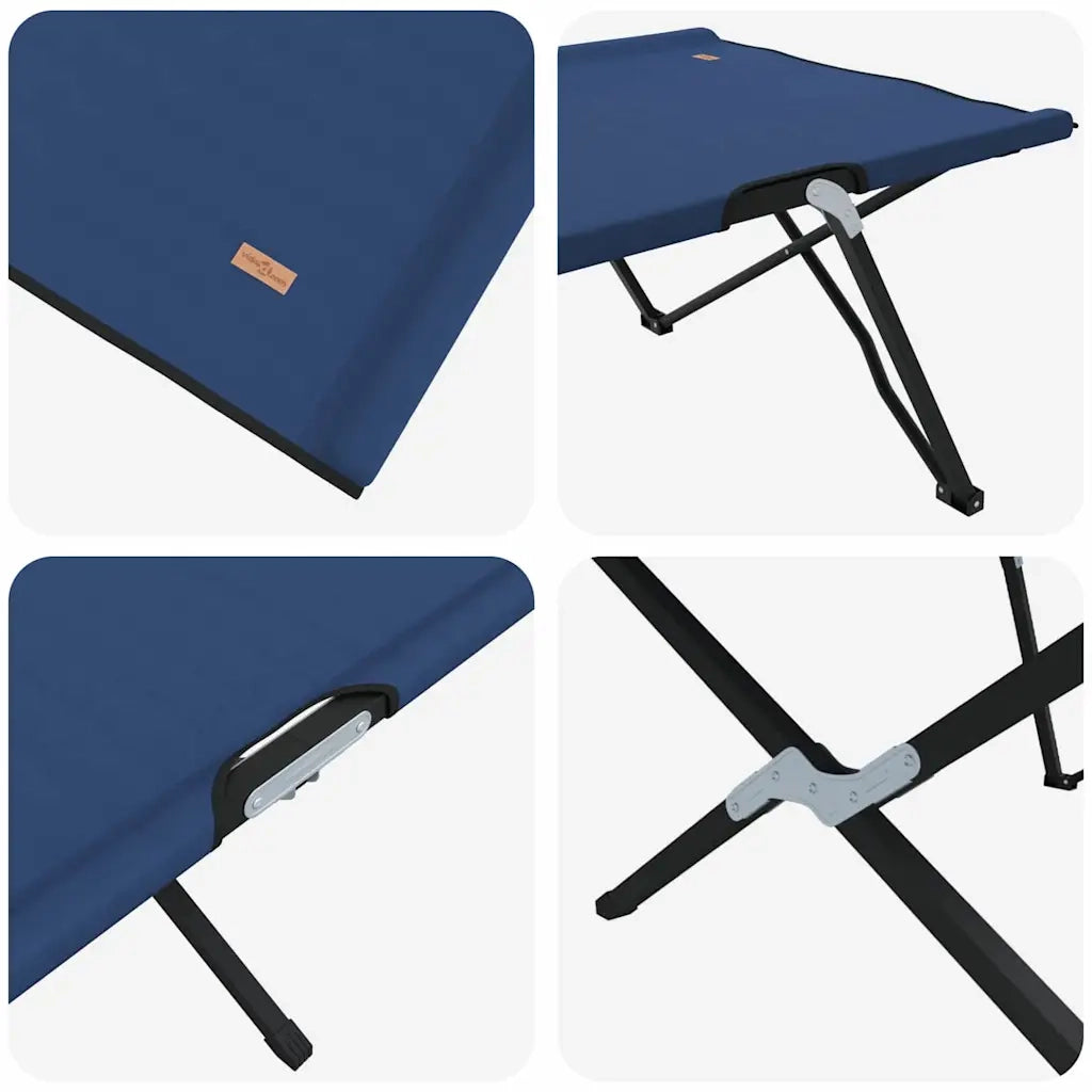 Letto da campeggio pieghevole Blu 206 x 76 x 74 cm 42003162