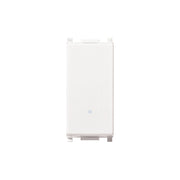 Vimar deviatore bianco 1p 10 ax 250 v max 100 w per lampade con alimentatore integrato lluminabile tasto sostituibile