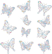 Vetrata prismatica per finestre 14 pezzi - Protezione degli uccelli - Sticker suncatcher - Foglia arcobaleno - Sticker anti-uccelli - Protezione efficace contro gli impatti