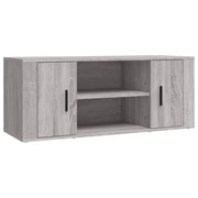 Mobile TV multimediale scaffale TV mobile TV sala da pranzo soggiorno camera da letto Sonoma 100 x 35 x 40 cm legno ingegnerizzato grigio 02_0028328