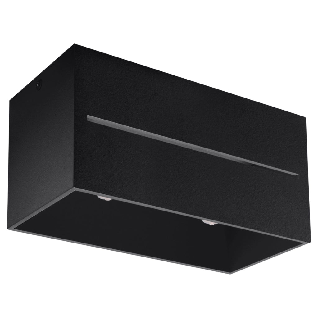 Spot soffitto rettangolare nero 2xG9 2x8W LUPINO PureLume