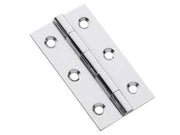 CERNIERE STRETTE IN ACCIAIO INOX PERNO FISSO- - mm.40x30x0,8 - 24 pezzi