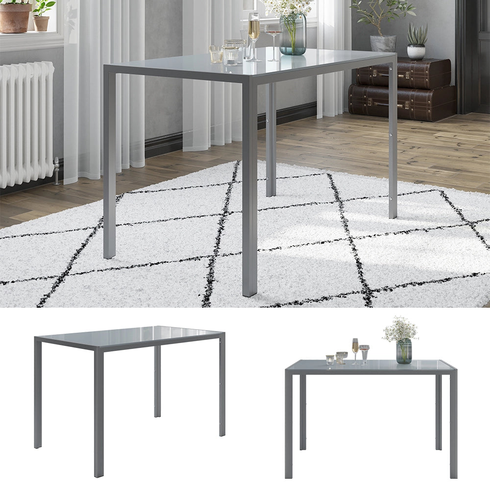 Vicco Tavolo da pranzo Grigio 75 x 120 cm