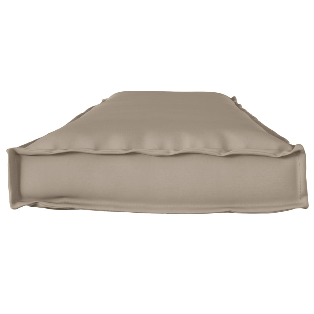 Cuscino per pallet da panchina taupe 140x40x8 cm in tessuto Oxford