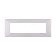 Placca Plastica Serie Starlight 7P Colore Bianco Compatibile Con Vimar Plana