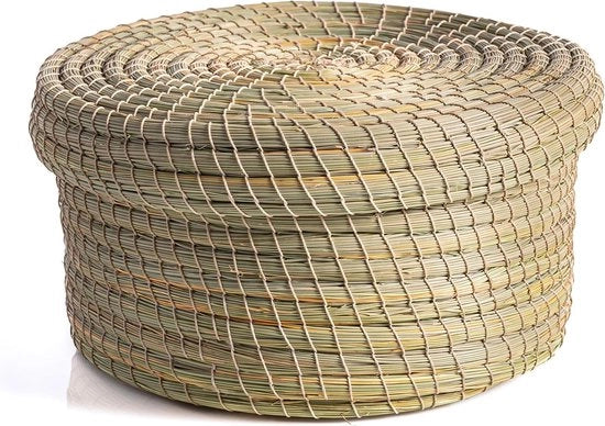 Cassa di archiviazione con coperchio - 22 x 22 x 11 cm - Mandolino decorativo a mano e tavola da pranzo - Ideale per la conservazione in bagno - Conservazione perfetta di giocattoli - Coperchio utilizzabile come tavola da pranzo