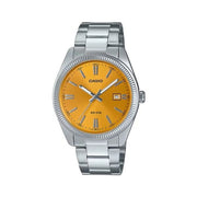 Orologio casio utp 1302pd 9avef silver e orange