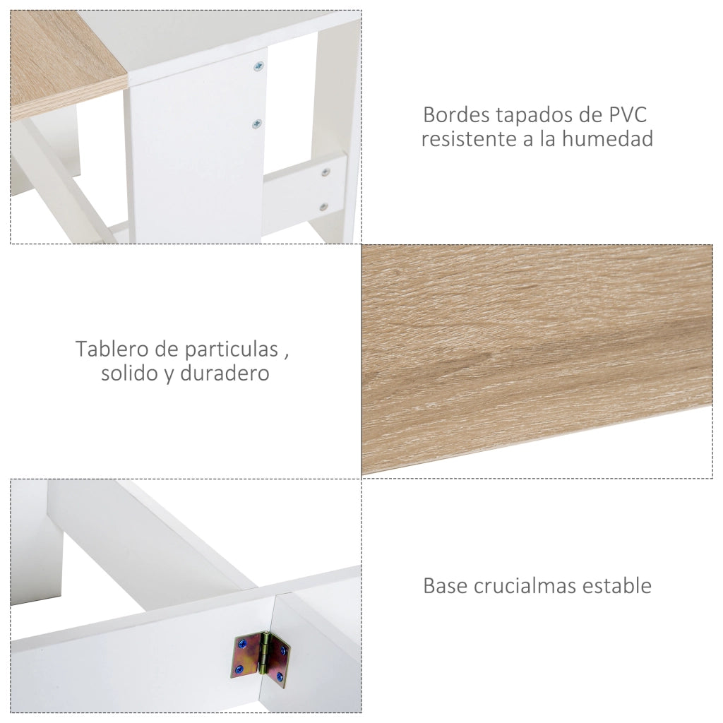 Tavolo pieghevole da pranzo ¨C zephmum ¨C 103x76x73,5cm legno