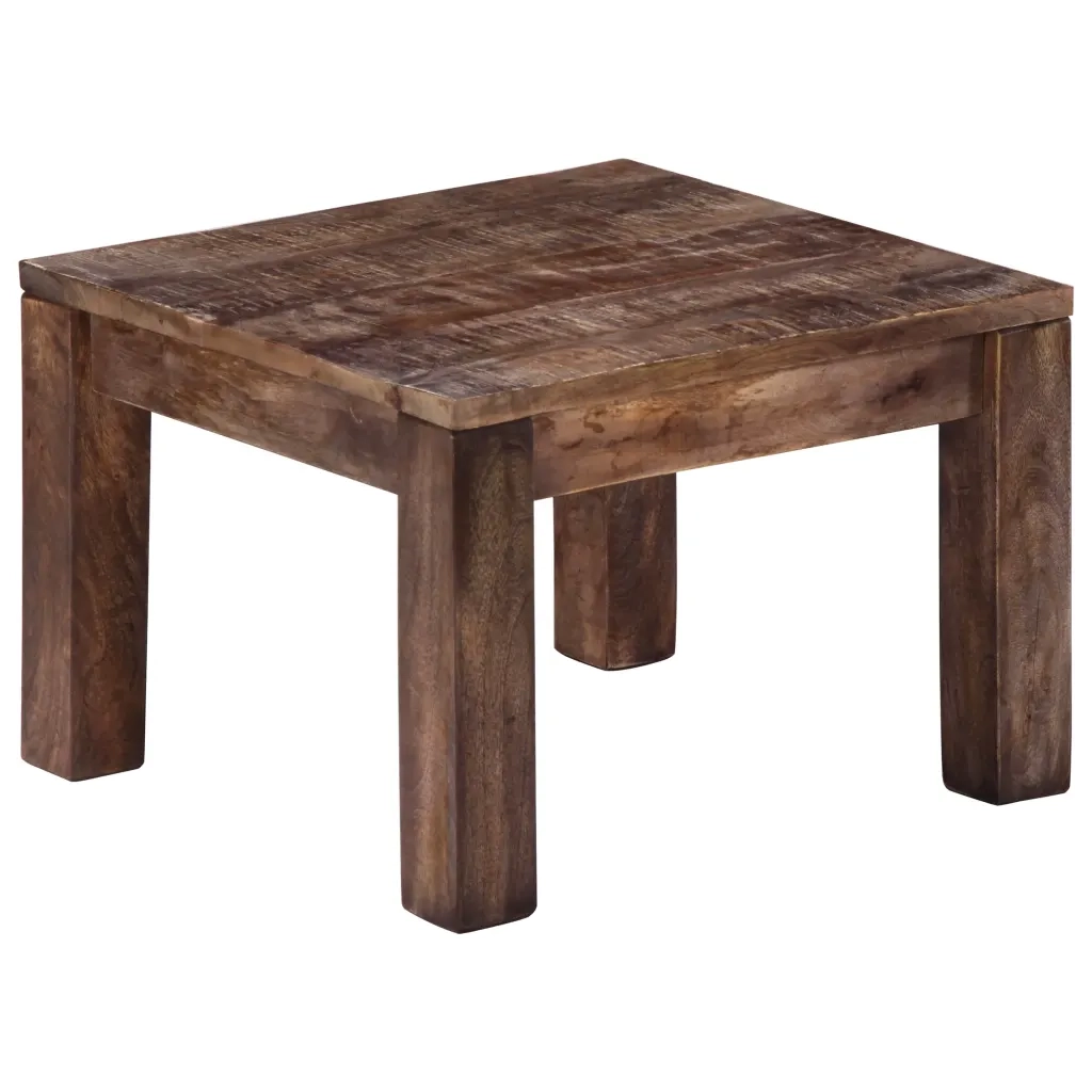 Tavolino da CaffÃ¨ 50x50x35 cm Legno Massello di Mango cod mxl 18027