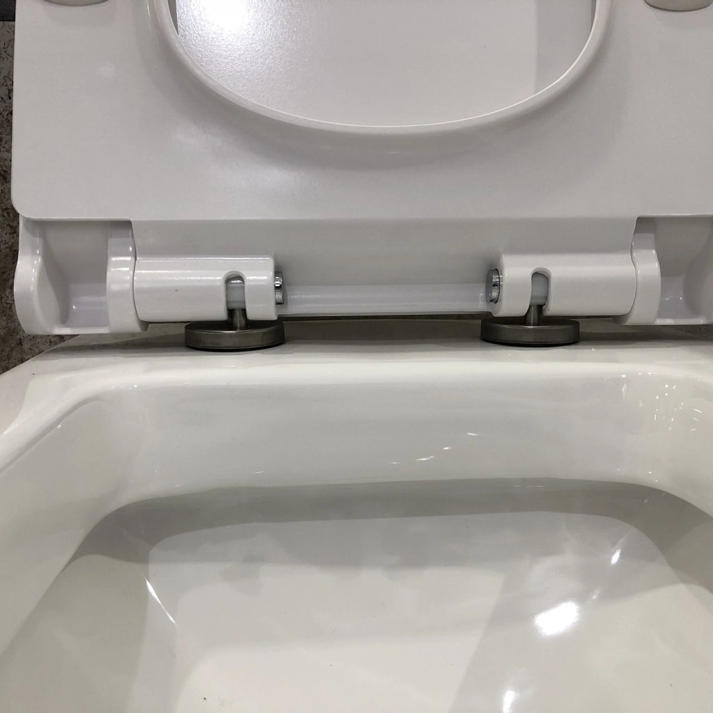 Coppia di sanitari wc e bidet a terra ceramica SICENA SQUARED