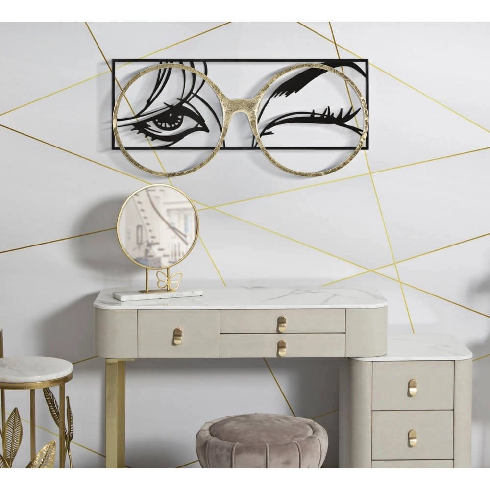 Decorazione Parete Ferro Occhiali cm 89,5X3,8X41,3 - EYEWEAR