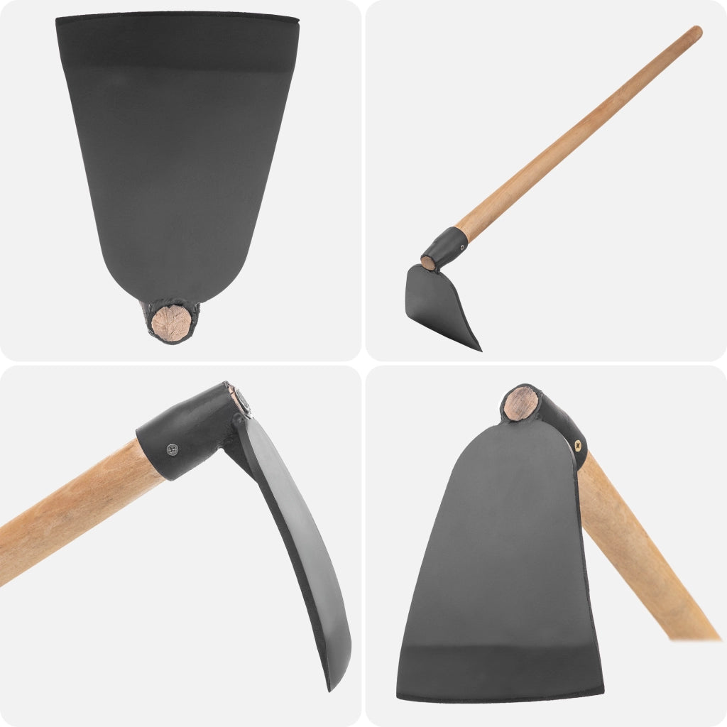 Zappa da giardino forgiata KADAX da 14,5 cm con manico in acciaio di alta qualità per scavare.
