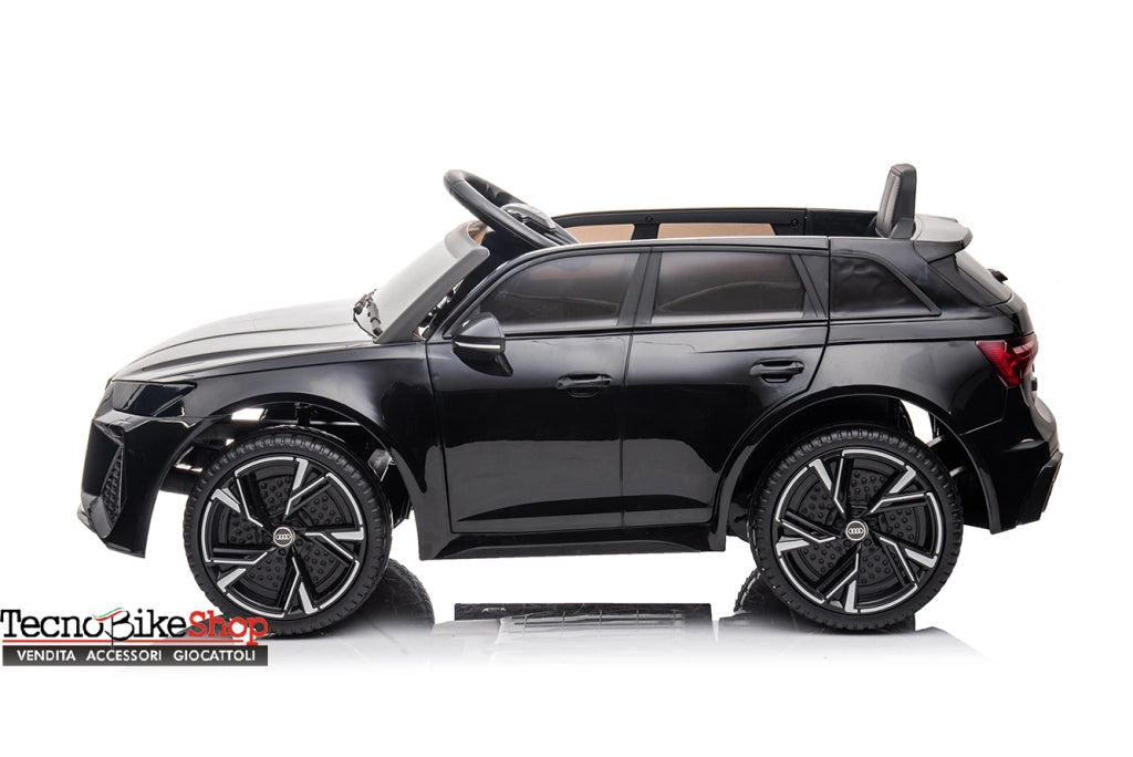 Auto Macchina Elettrica Per Bambini Audi RS6 12V-Nero