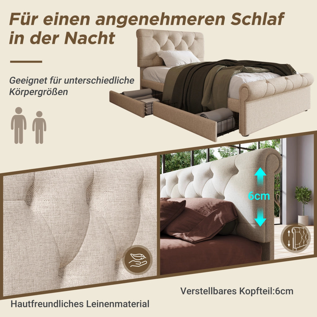 letto singolo metallo e legno naturale 90 x 200 cm