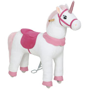 Cavallo a Dondolo per Bambini ¨C zephmum ¨C Bianco, Tessuto
