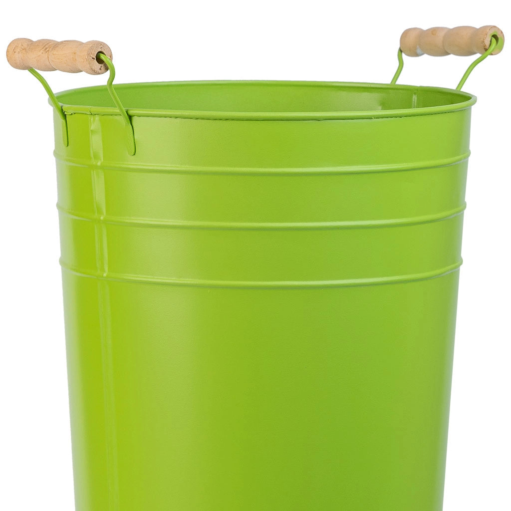 Portaombrelli tondo in metallo verde d23,5x50h b:18