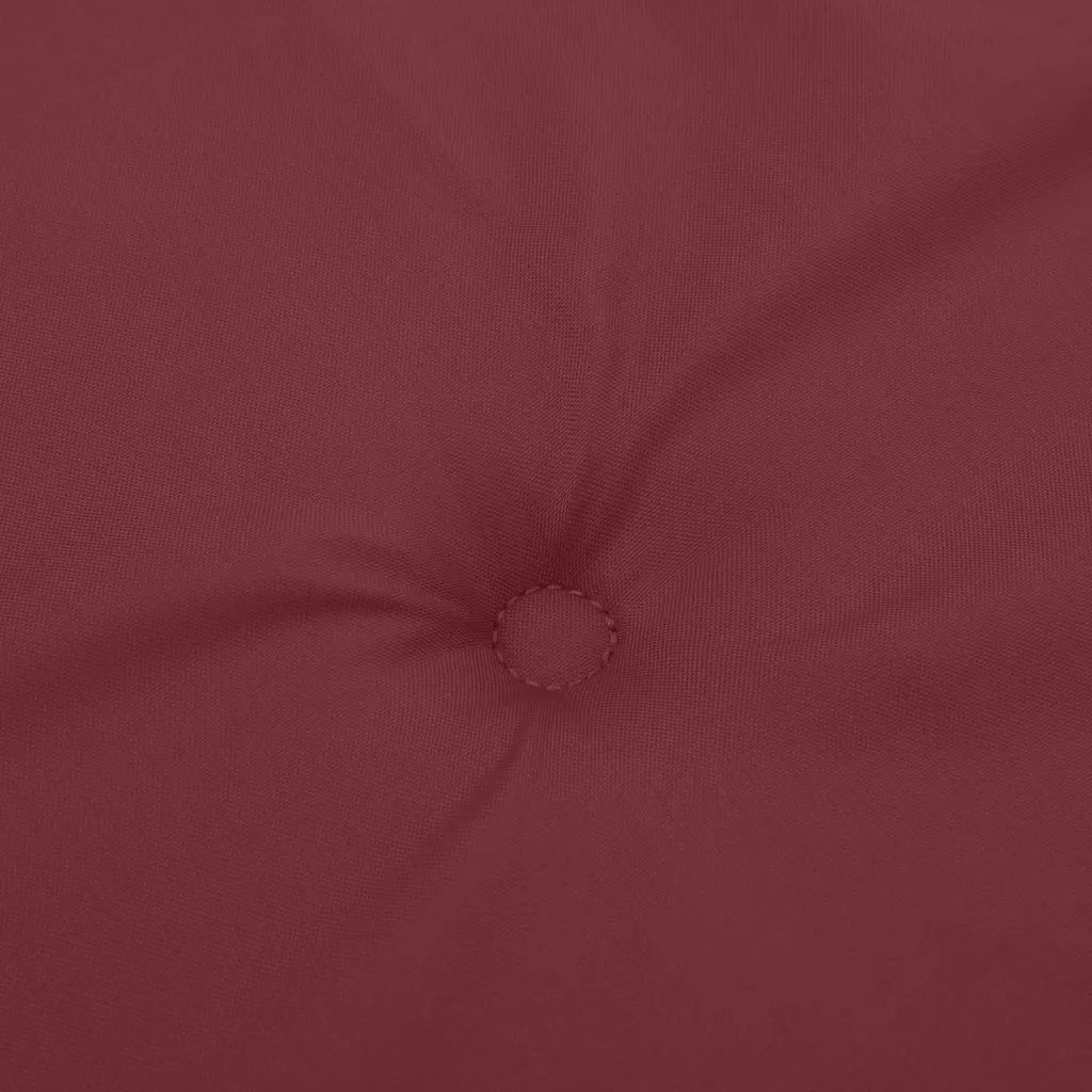 Cuscini Sedia Schiena Alta 2 Rosso Vino Mélange 120x50x4 cm 4002441