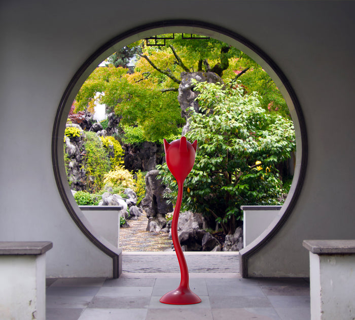 Appendiabiti Porta Abiti da Esterno in Resina Arkema Tulipan Bianco