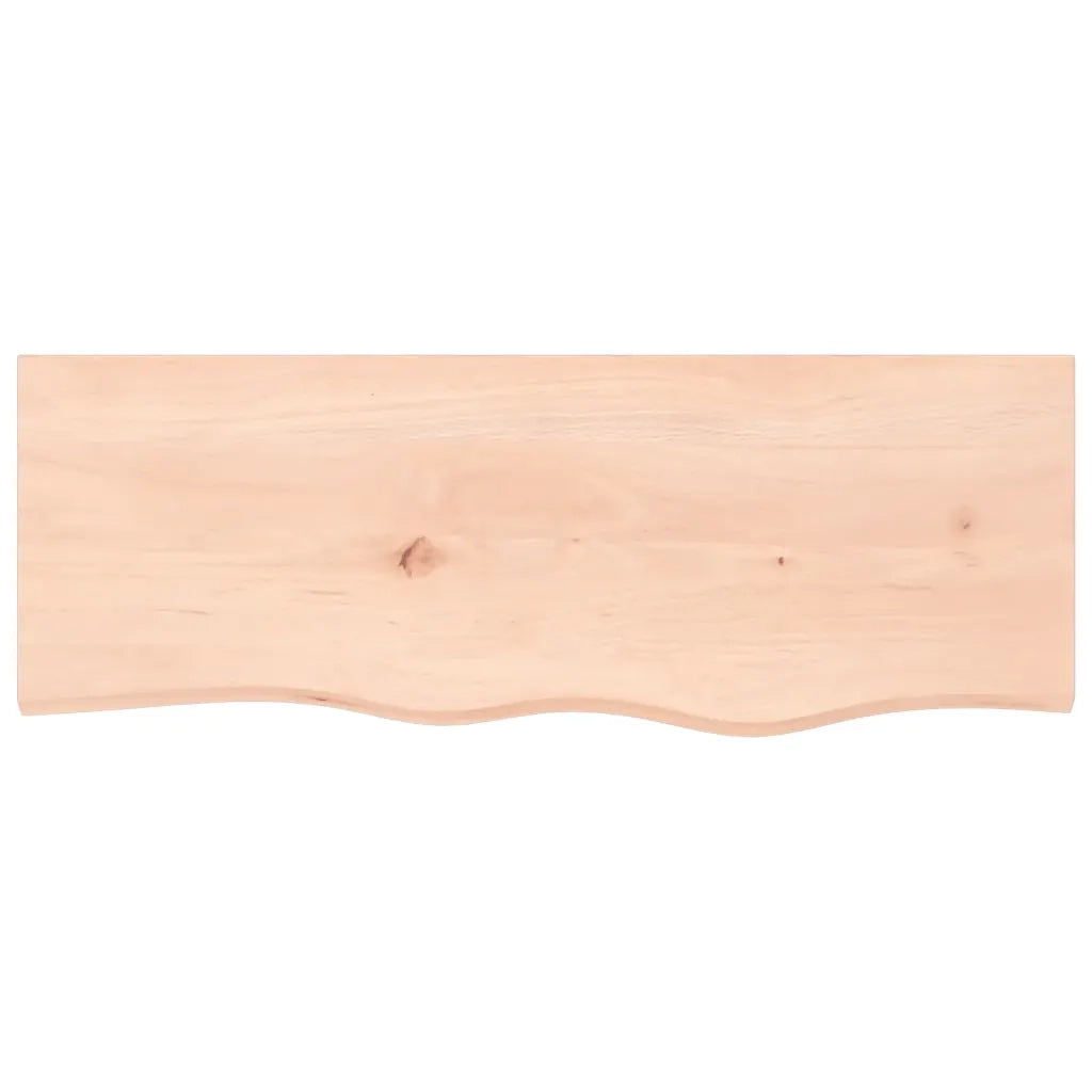 Piano Bagno 80x30x(2-6) cm in Legno Massello Non Trattato 3156019