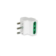 MACH POWER ADATTATORE TRIPLO SPINA 16A 2P+T - 3 PRESE 10/16A BIANCA MP-SA1026