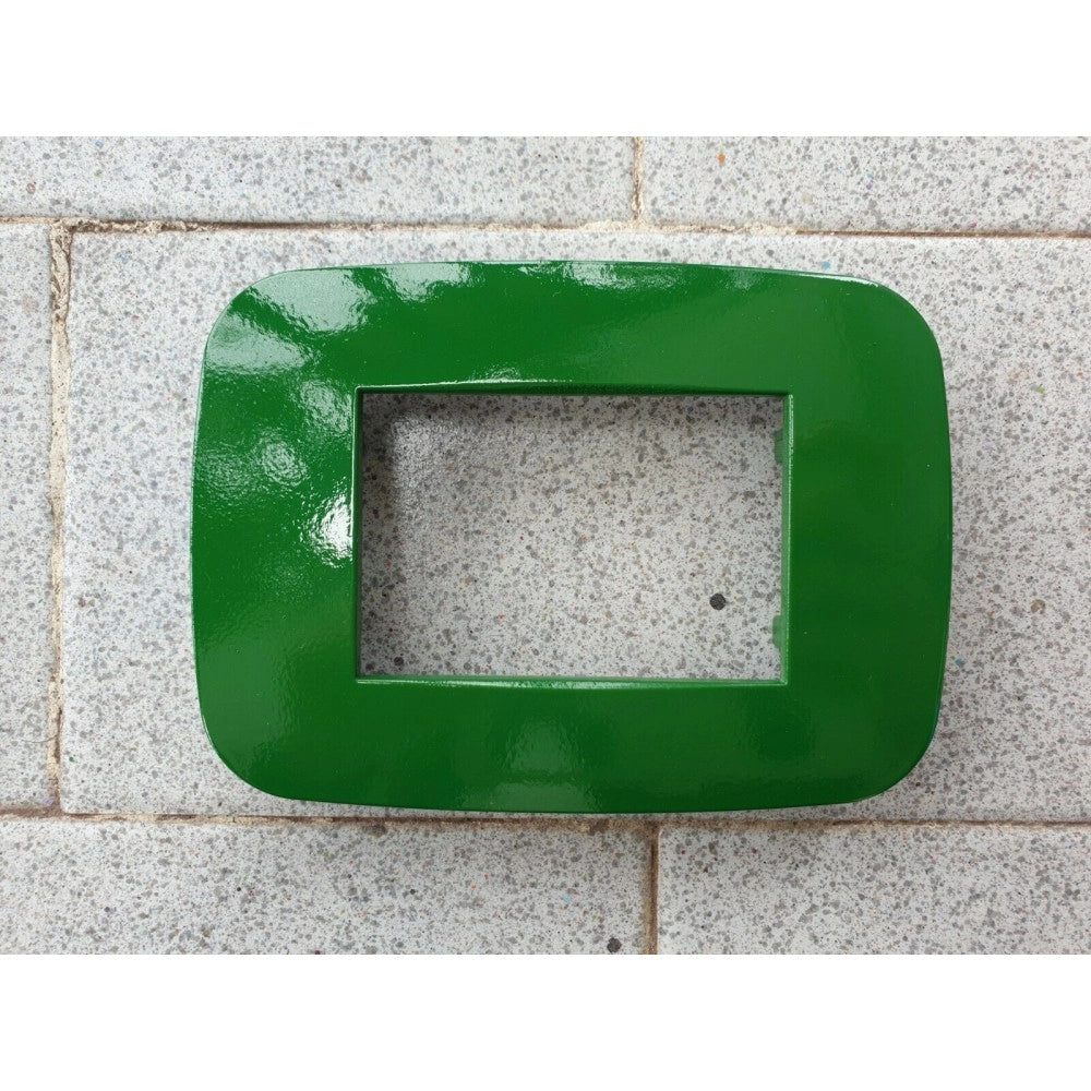 Trade Shop - Placca Placchetta Placchette Compatibili Per Serie Axolute Bticino Colorate Fori - Verde -4 Fori     -