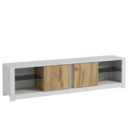 Porta TV in legno "Aydos" 180 x 35 x 45 cm - Bianco