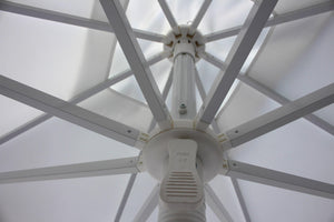 Ombrellone da Giardino 2,25x2,25 m Palo Ø40 mm in Alluminio Maffei Kronos Bianco