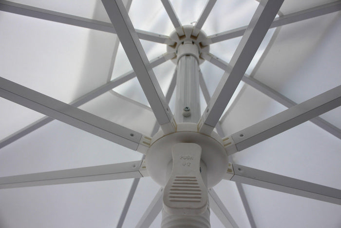 Ombrellone da Giardino 2,25x2,25 m Palo Ø40 mm in Alluminio Maffei Kronos Ecrù