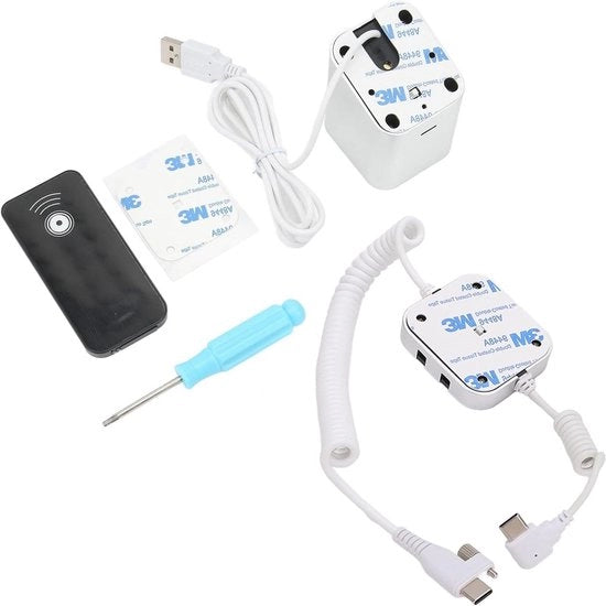 Supporto per display mobile in alluminio con allarme di sicurezza e funzione di ricarica - Tipo C - 40db ±3db