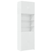 Credenza cassettiera cassettiera mobile contenitore organizer cucina soggiorno soggiorno alto 80 x 42,5 x 249 cm derivati ​​del legno bianco 02_0032777