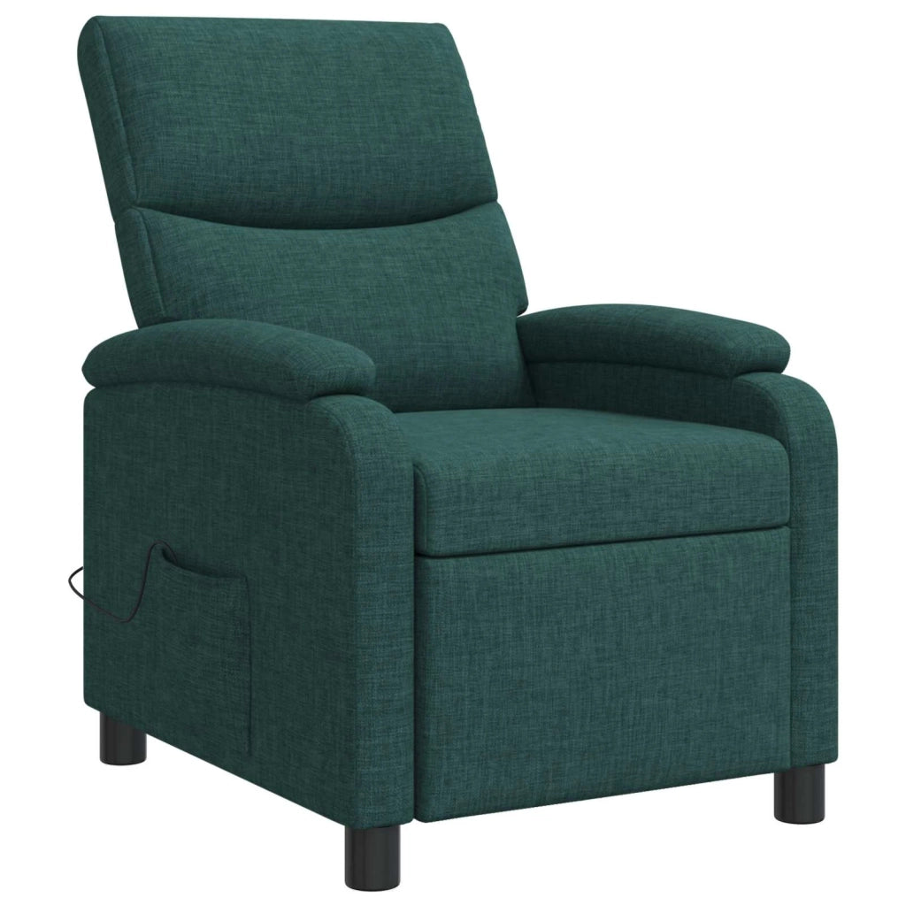 Divano Sedia-Poltrona Massaggiante Verde Scuro Tessuto 163899