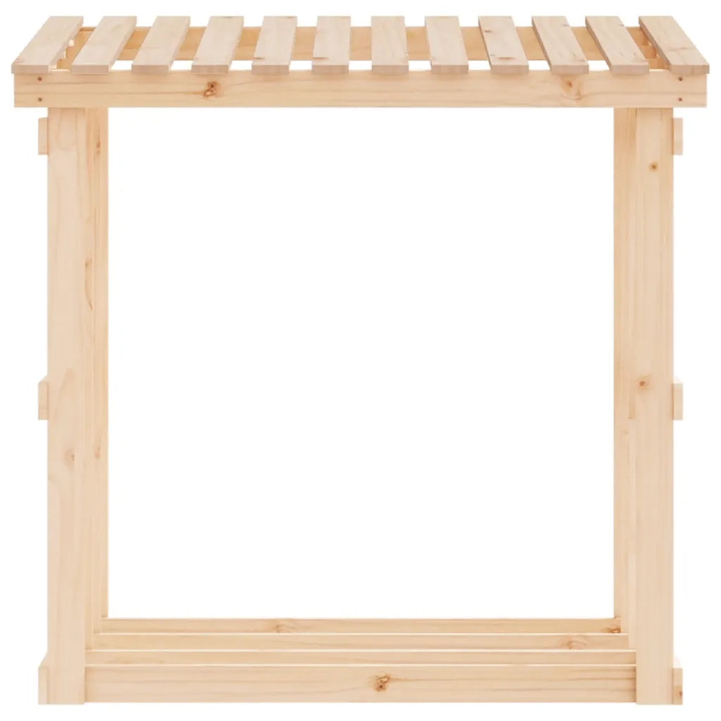 Portalegna-Scaffale per Legna 108x64,5x109 cm in Legno Massello di Pino