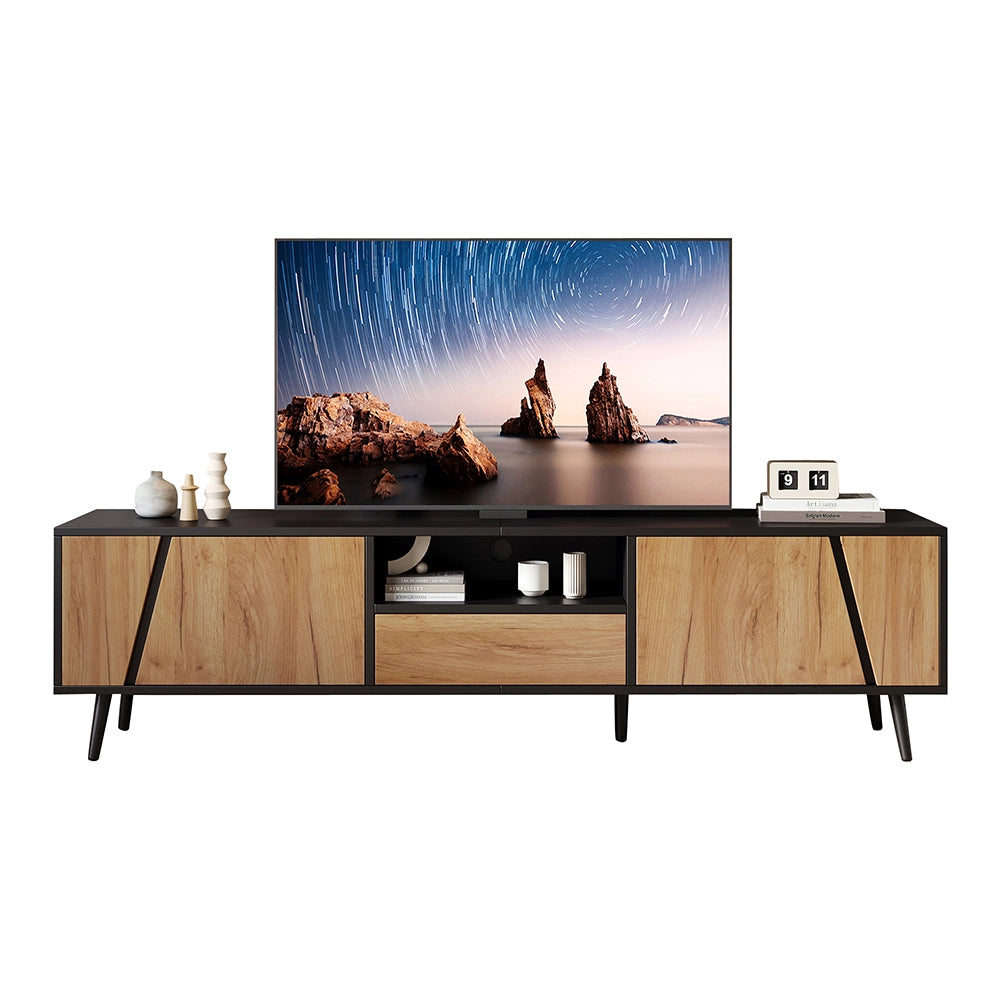 Mobile TV moderno - Xylo - 180x40x46cm 6 piedi massello