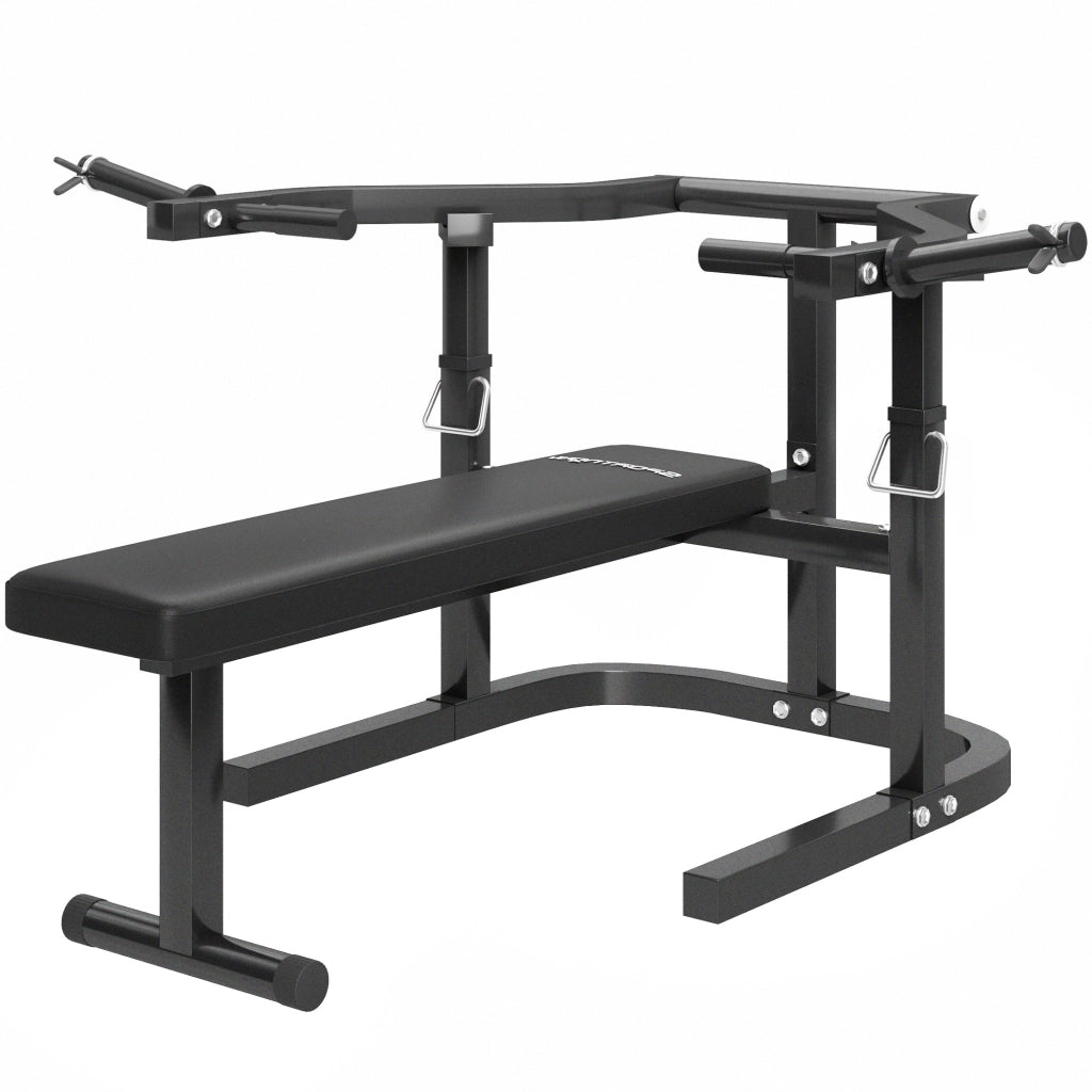 Panca Pettorali Regolabile Professionale ¨C Xylo ¨C Acciaio Nero 150x150x60-85cm