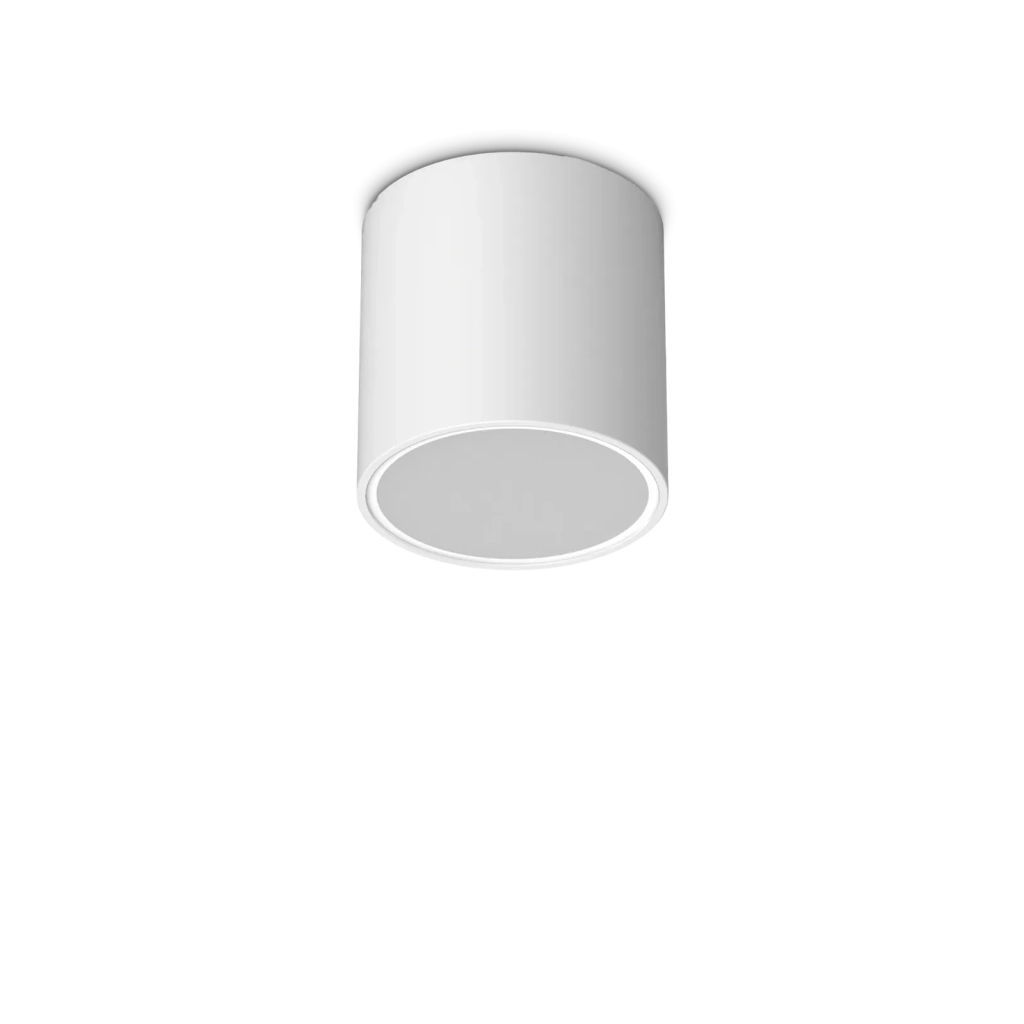 TECHO ROUND FARETTO DA SOFFITTO PER ESTERNO IP54 1 LUCE GU10 D.15CM BIANCO