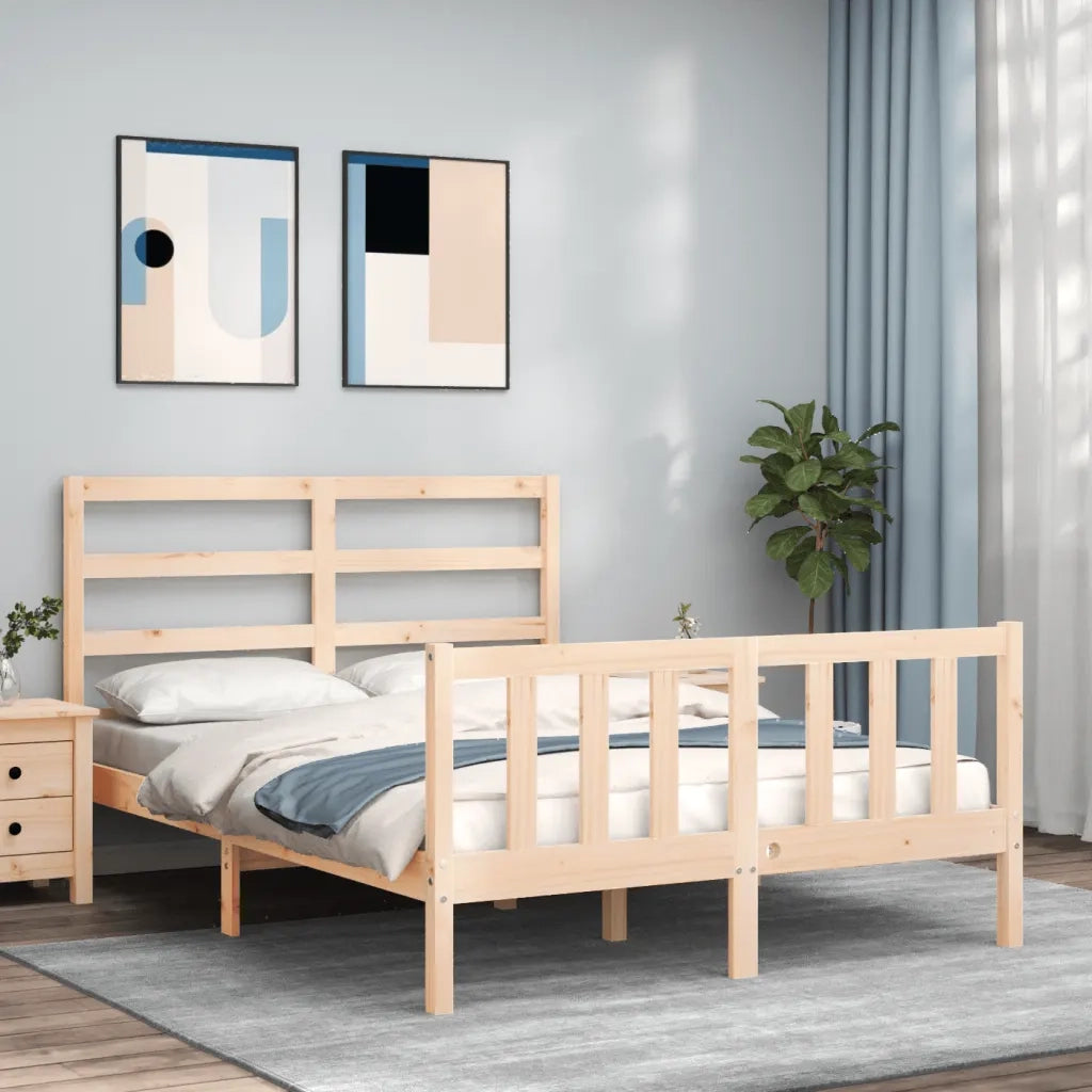 Giroletto senza Materasso-Struttura Letto 120x200 cm in Legno Massello di Pino 511801
