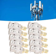 Adattatore Coassiale RF da SMA Femmina a BNC Maschio - Kit di Conversione per Sistemi GPS, Hotspot WiFi - 10 Pezzi.