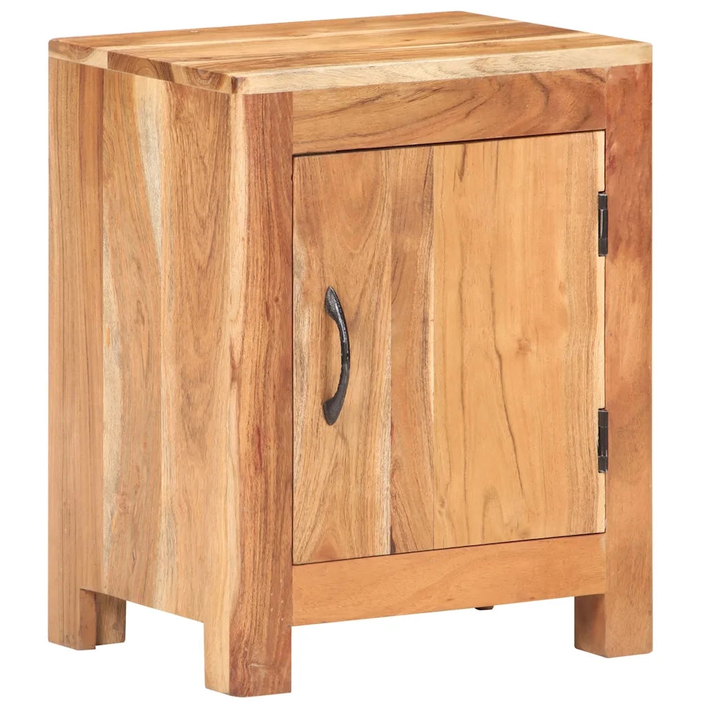 Comodino 40x30x50 cm in Legno Massello di Acacia cod mxl 30178